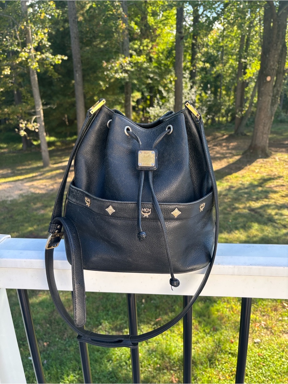 Authentic MCM Vintage Leather Bucket bag